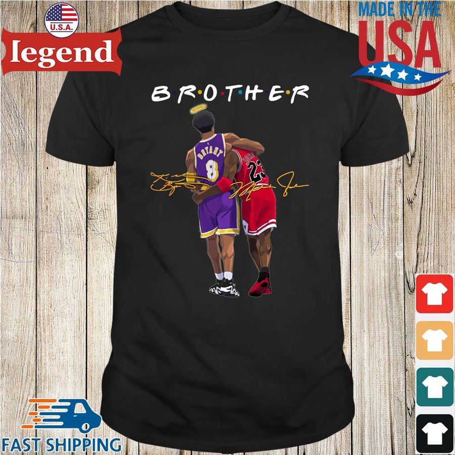 Brother Kobe Bryant And Michael Jordan Signatures Shirt