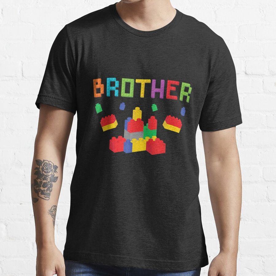 Brother Master Builder Building Blocks Bricks Matching Essential T-Shirt