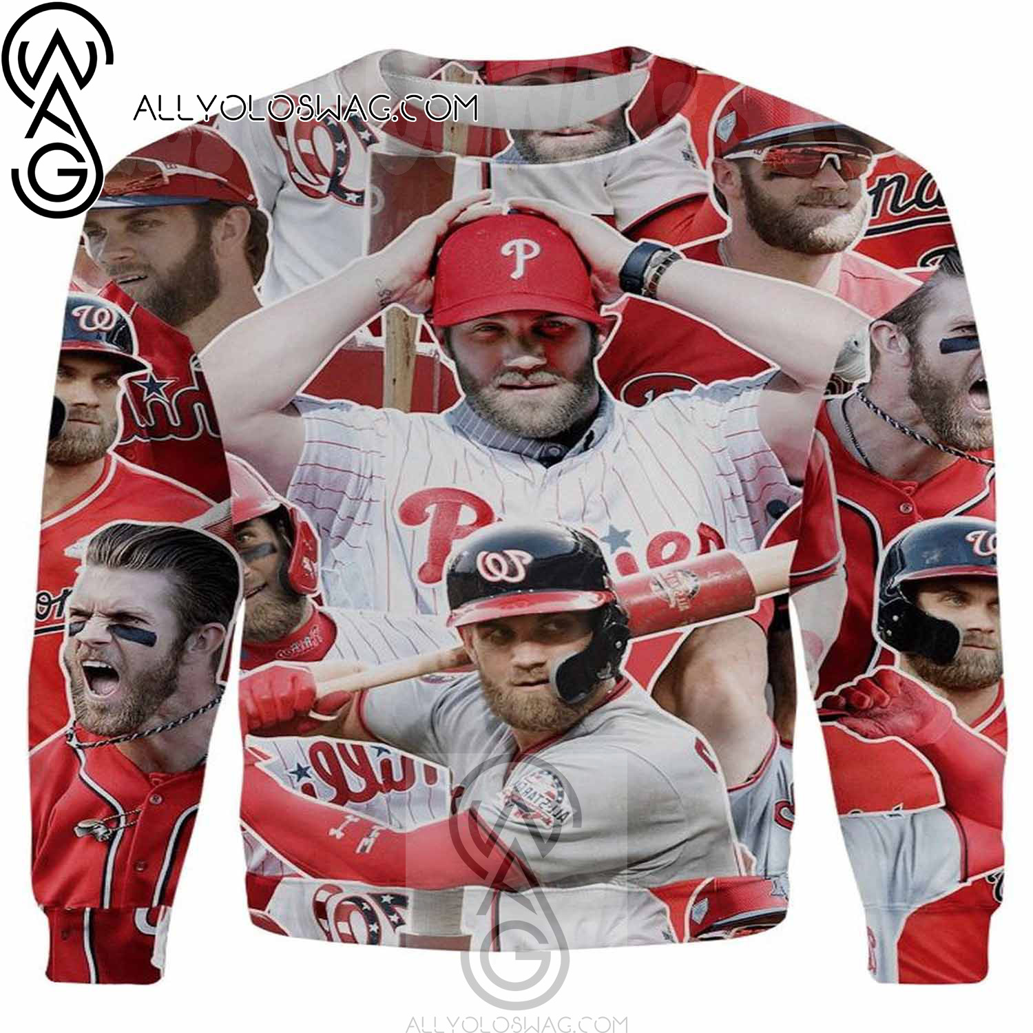 Bryce Harper Full Printing Ugly Christmas Sweater