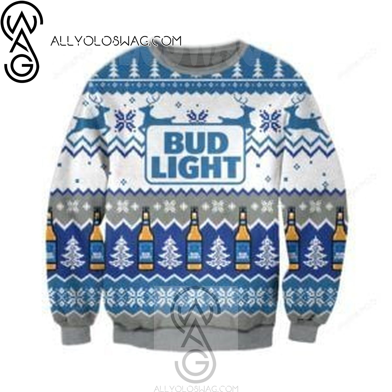 Bud Light Holiday Party Ugly Christmas Sweater