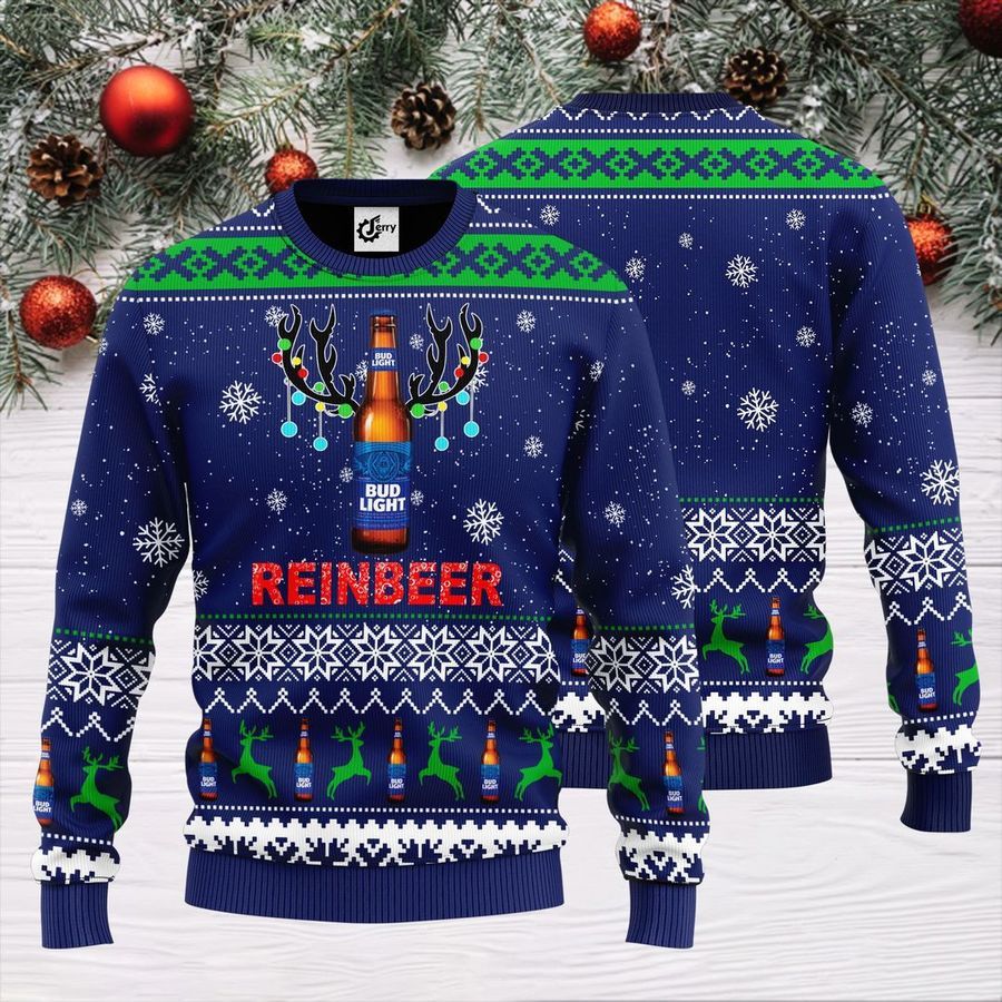 Bud Light Reinbeer Christmas Sweater