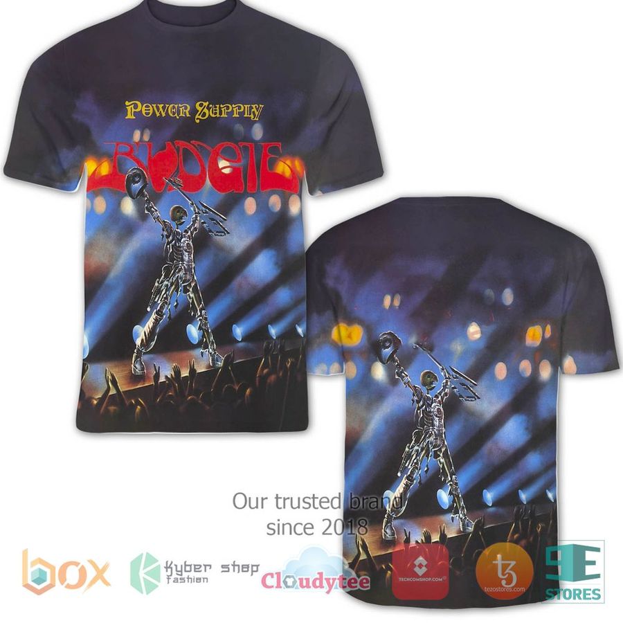 Budgie Power Supply Album 3D T-Shirt – LIMITED EDITION