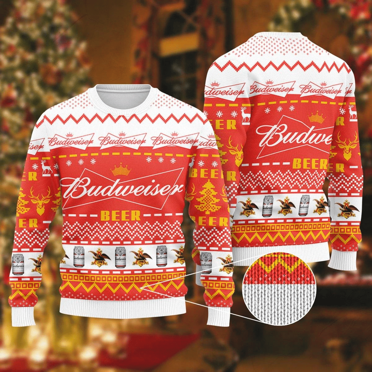 Budweiser Ugly Sweater Gifts, Budweiser Gift Fan Ugly Sweater.png