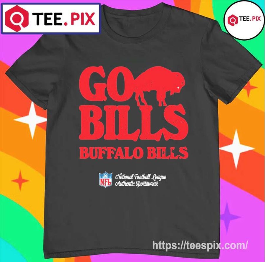 Buffalo Bills Go Bills NFL Authentic Sportswear Shirt
