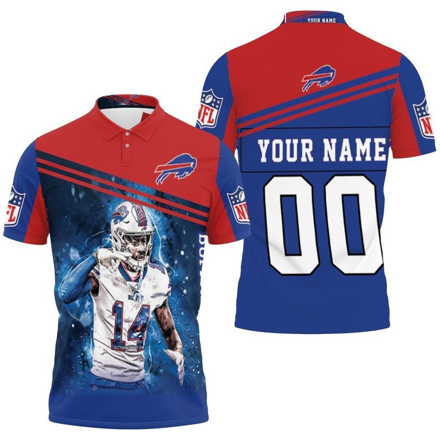Buffalo Bills Great Player 2020 14 Stefon Diggs Nfl Personalized Polo 3d T-shirt