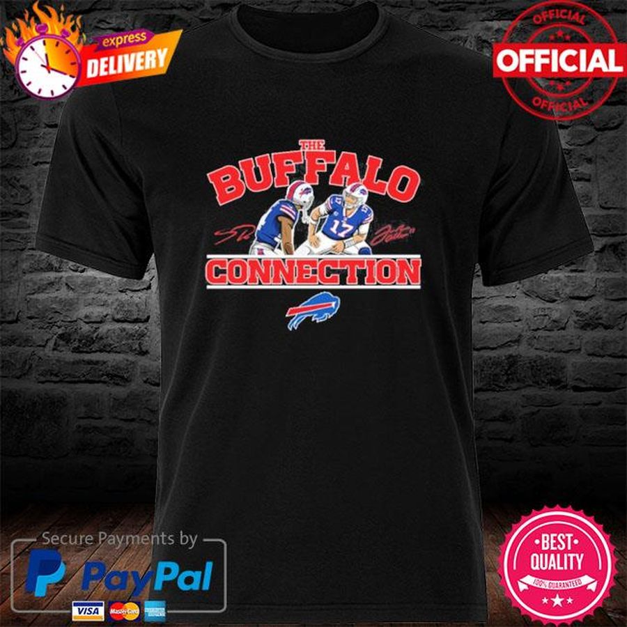 Buffalo Bills Josh Allen and Stefon Diggs The Buffalo Connection Signatures Shirt