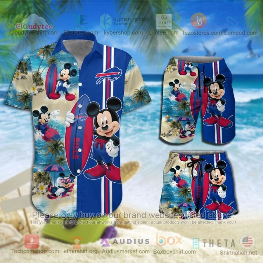 Buffalo Bills Mickey Mouse NFL Hawaiian Shirt, Short – LIMITED EDITION