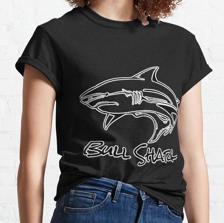 Bull Shark Sketch Cool Shark Lovely Classic T-Shirt