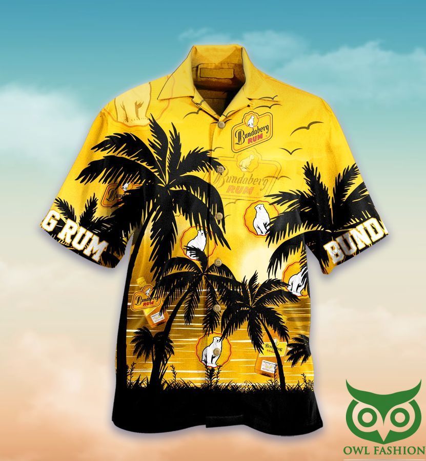Bundaberg Rum Yellow Hawaiian Shirt