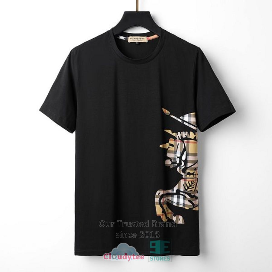 Burberry Horse Black Pattern 3D T-Shirt – LIMITED EDITION