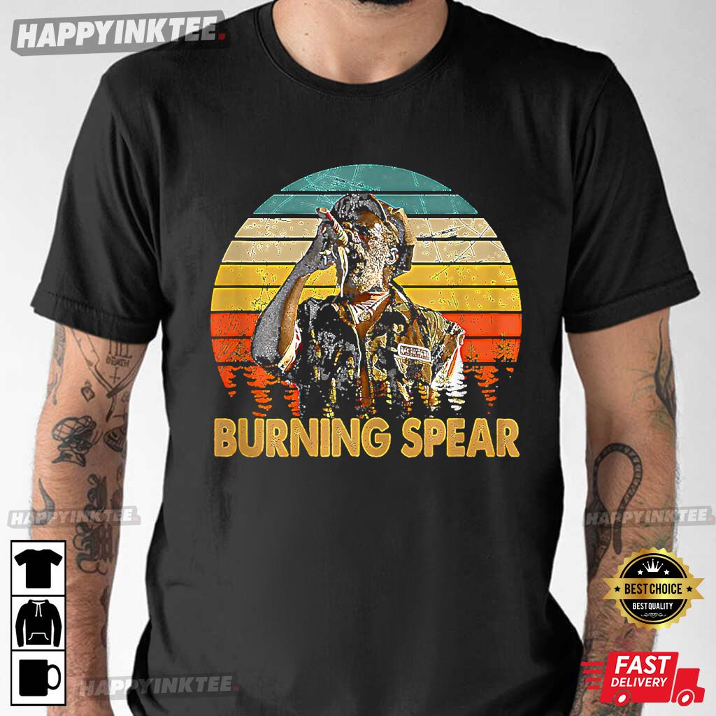 Burning Art Spear Music Jamaican Singers T-Shirt