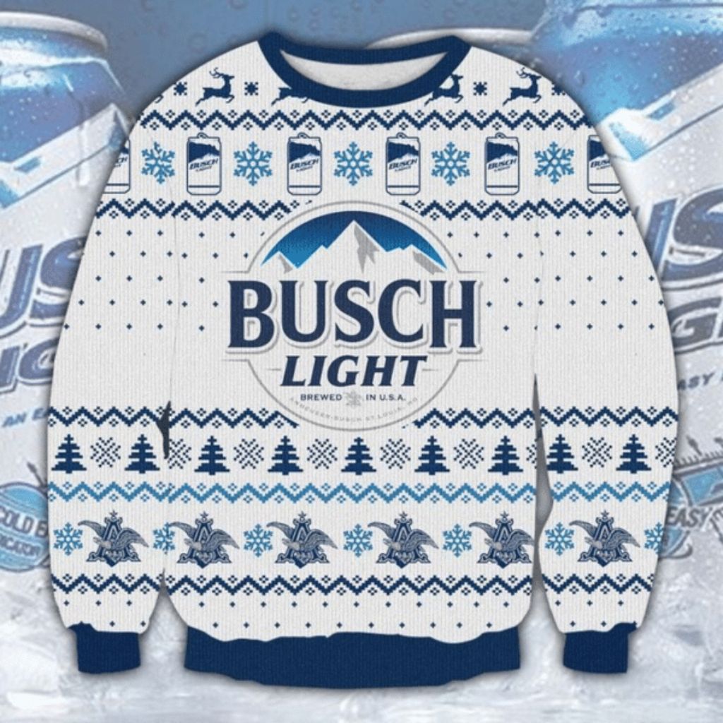 Busch Light Beer 10 Ugly Sweater