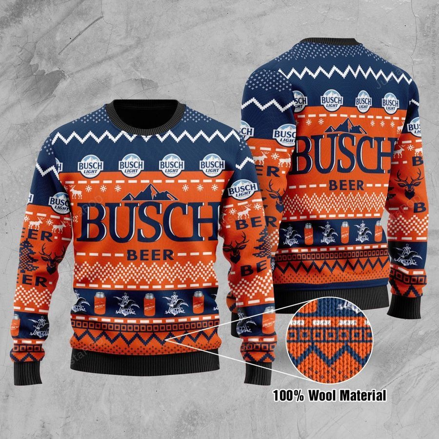 Busch Light Beer Ugly Christmas Sweater All Over Print Sweatshirt