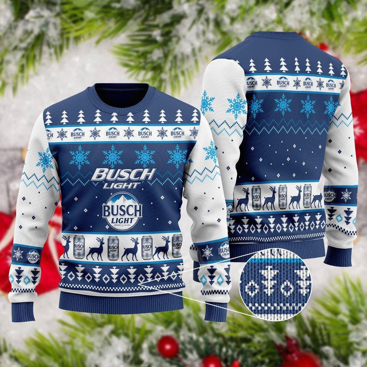 Busch Light Beer Ugly Sweater