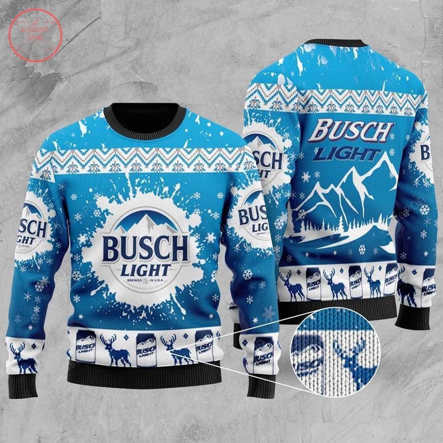 Busch Light Ugly Ugly Christmas Sweater All Over Print Sweatshirt
