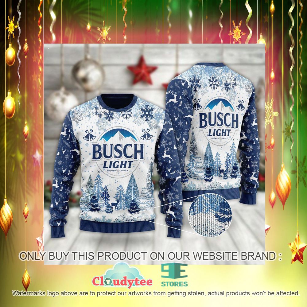 Busch Light USA Multicolor Ugly Christmas Sweater – LIMITED EDITION