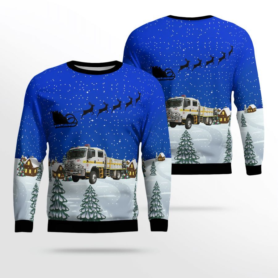 Bush Fire Service BFS Ugly Christmas Sweater All Over Print