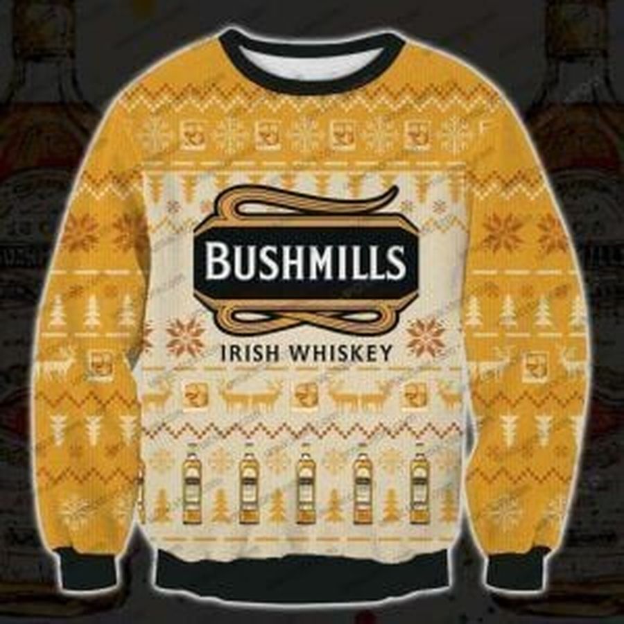 Bushmills Irish Whiskey Ugly Christmas Sweater, All Over Print Sweatshirt, Ugly Sweater, Christmas Sweaters, Hoodie, Sweater