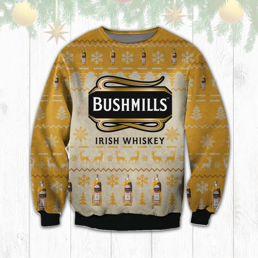 Bushmills Irish whiskey Wool Ugly Sweater