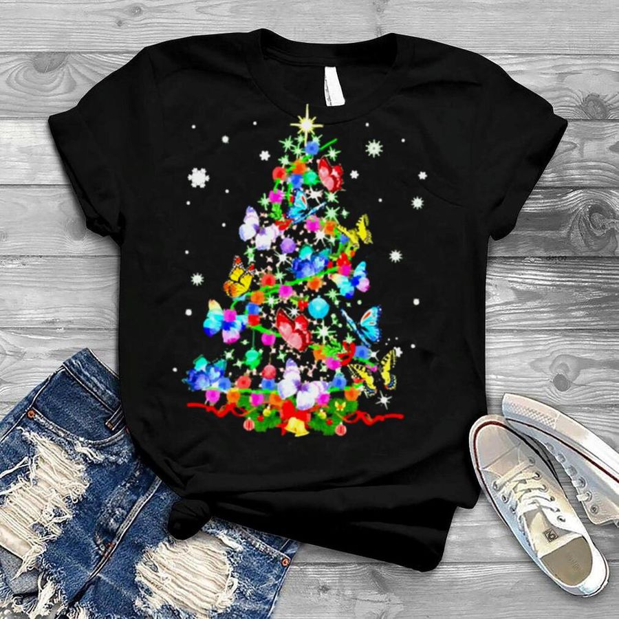 Butterfly Tree Christmas Sweater Shirt
