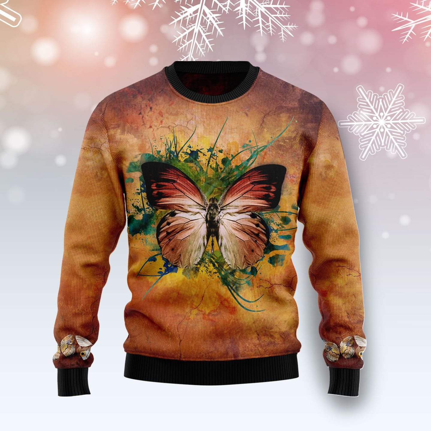 Butterfly Vintage Ugly Sweater