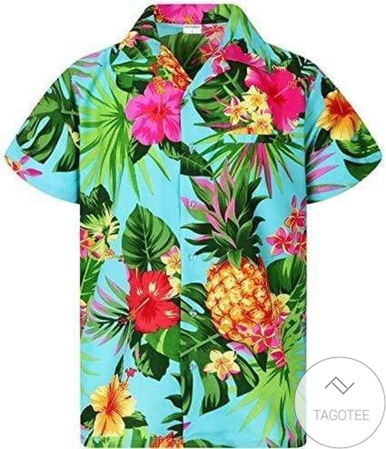Buy Flowers Pineapple Hawaiian Aloha Shirts