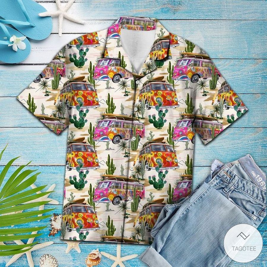 Cactus Hippie Hawaiian Shirt