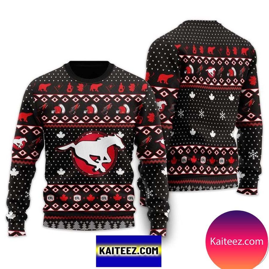 Calgary Stampeders Christmas Ugly Sweater