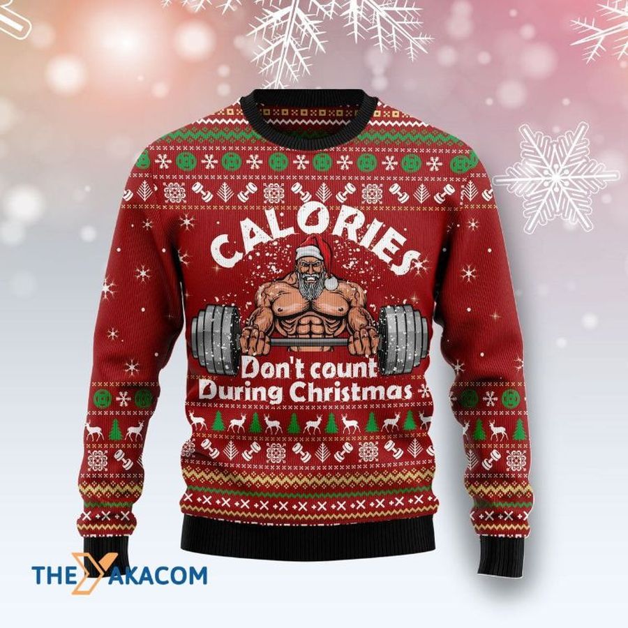 Calories Don_t Count During Christmas 3D Sweater