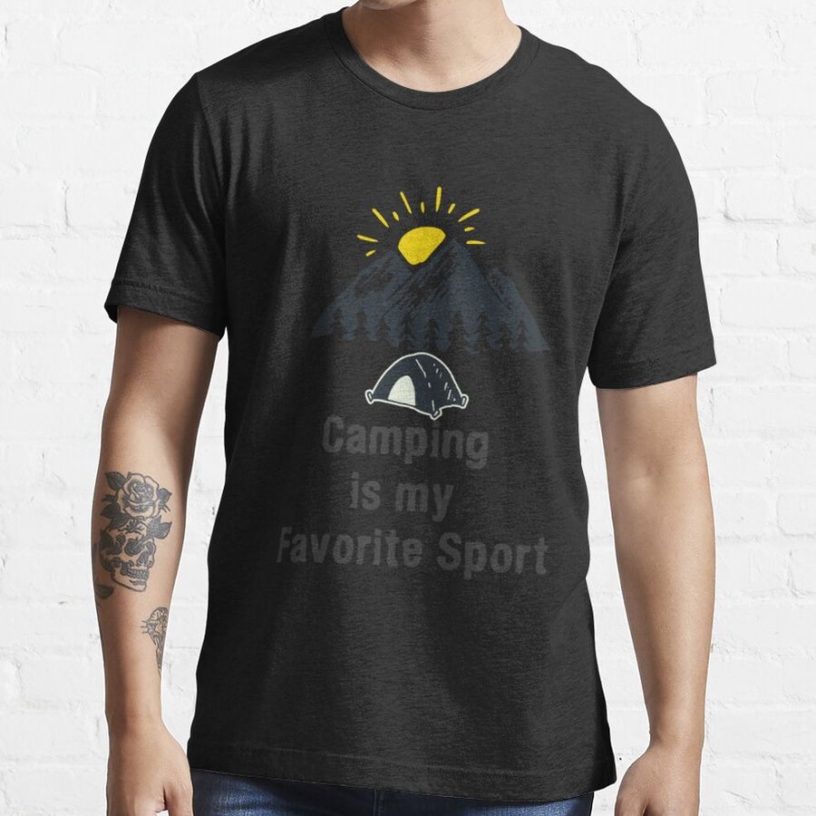 Camping Is My Favorite Sport Fitted Scoop T-Shirt Essential T-Shirt