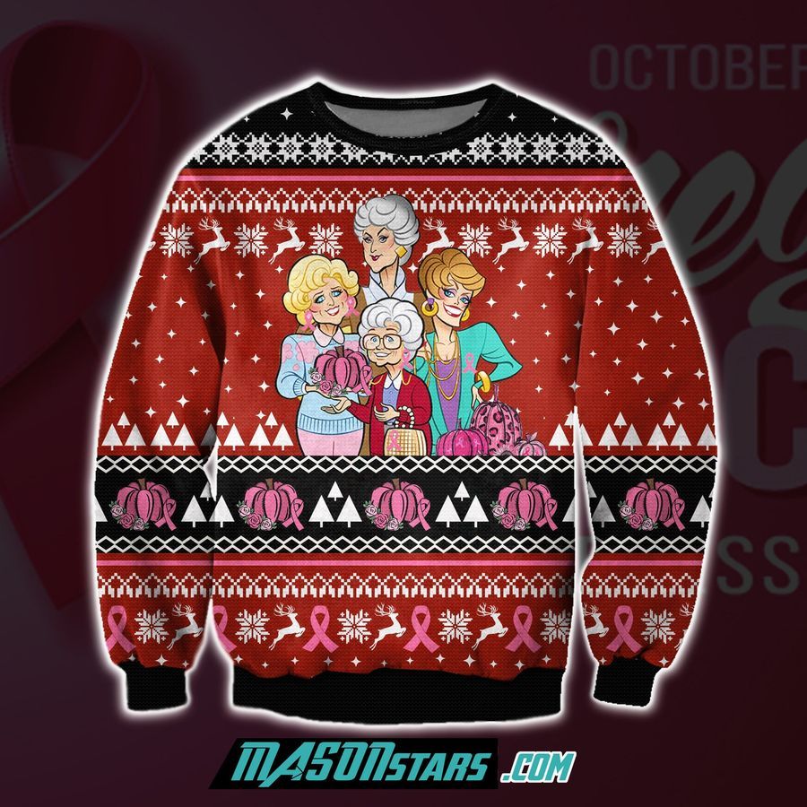 Cancer 3D Print Knitting Pattern Ugly Christmas Sweater Hoodie All Over Printed Cint10019, All Over Print, 3D Tshirt, Hoodie, Sweatshirt, Long Sleeve
