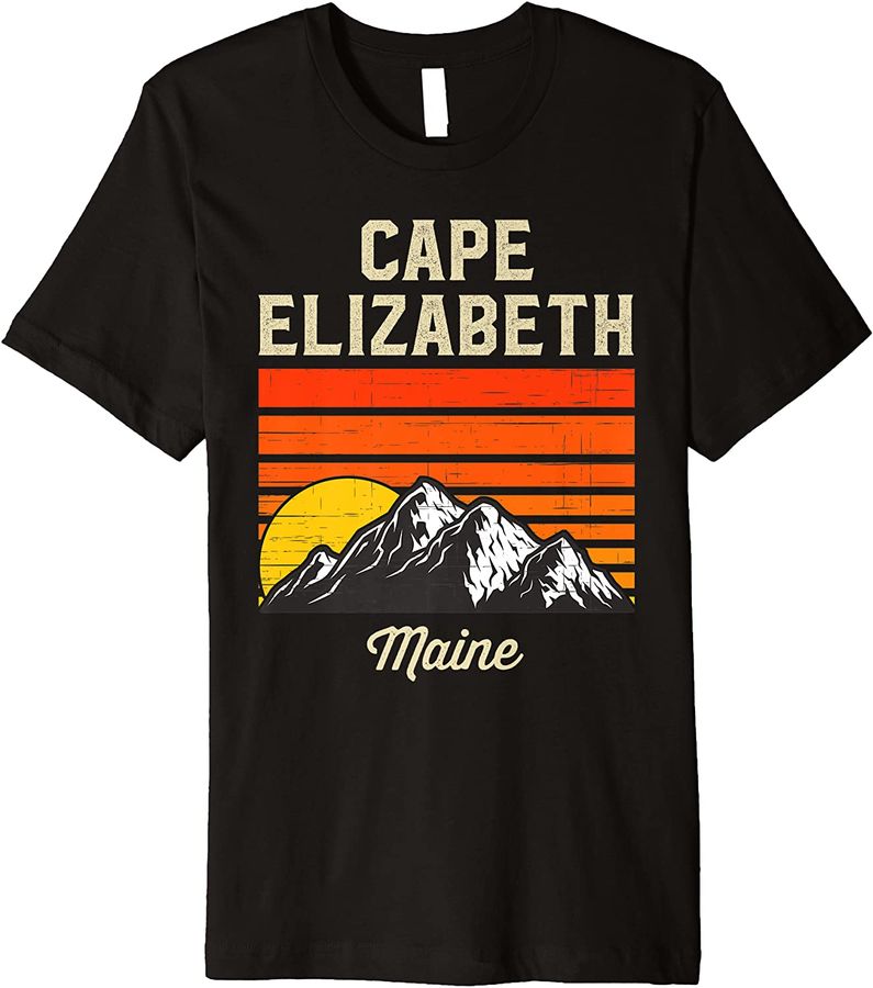 Cape Elizabeth Maine Retro City State USA Souvenir Premium