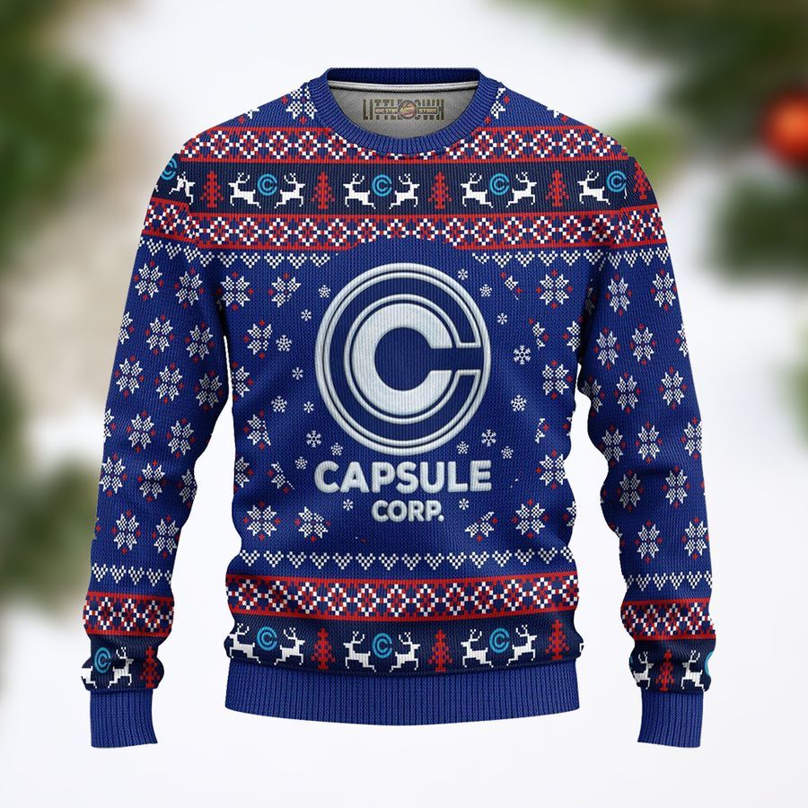 Capsule Corp Dragon Ball Anime Ugly Sweater