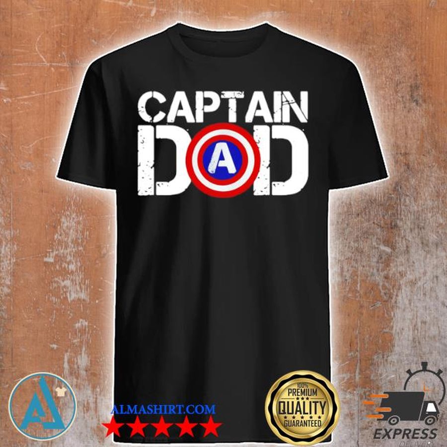 Captain America dad happy father's day 2021 shirt