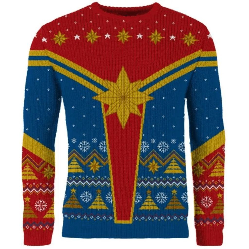 Captain Marvel Festive Is Good Look For You Ugly Sweater
