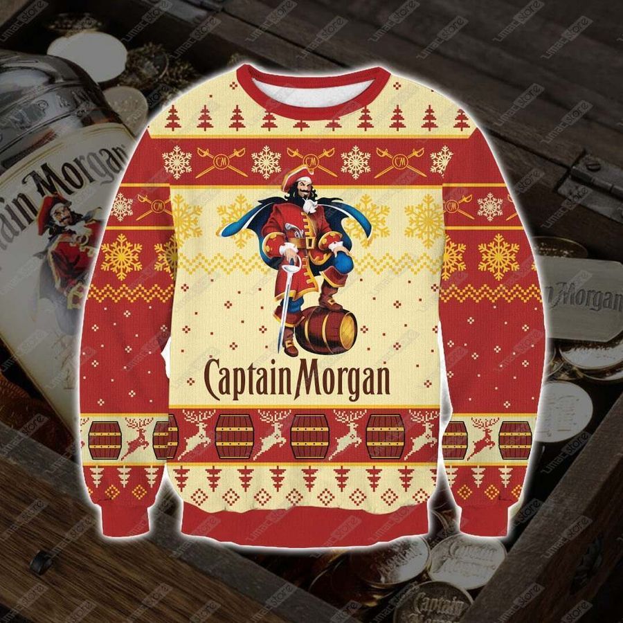 Captain Morgan 3D Print Christmas Sweater