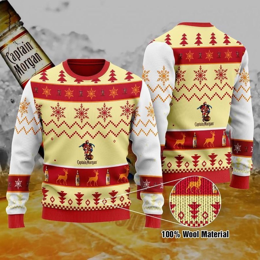 Captain Morgan For Unisex Ugly Christmas Sweater All Over Print