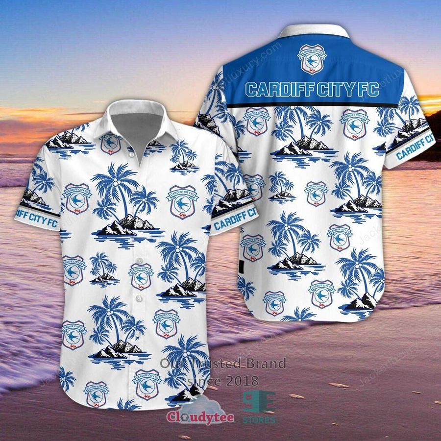 Cardiff City Football Club Hawaiian Shirt, Short – LIMITED EDITION