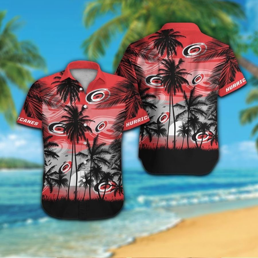 Carolina Hurricanes Short Sleeve Button Up Tropical Aloha Hawaiian Shirts For Men Women Shirt