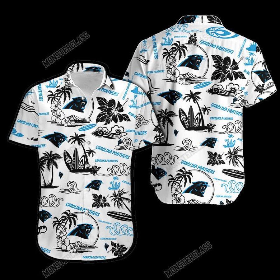 Carolina Panthers Island Hawaiian Shirt Short