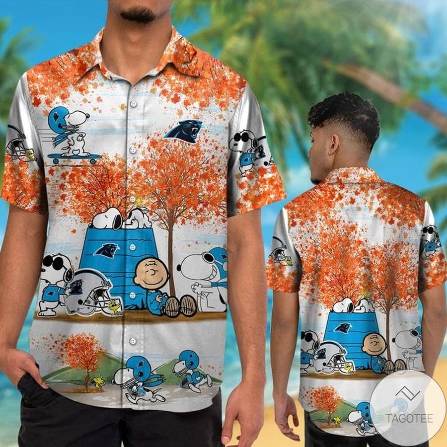 Carolina Panthers Snoopy Autumn Hawaiian Shirt