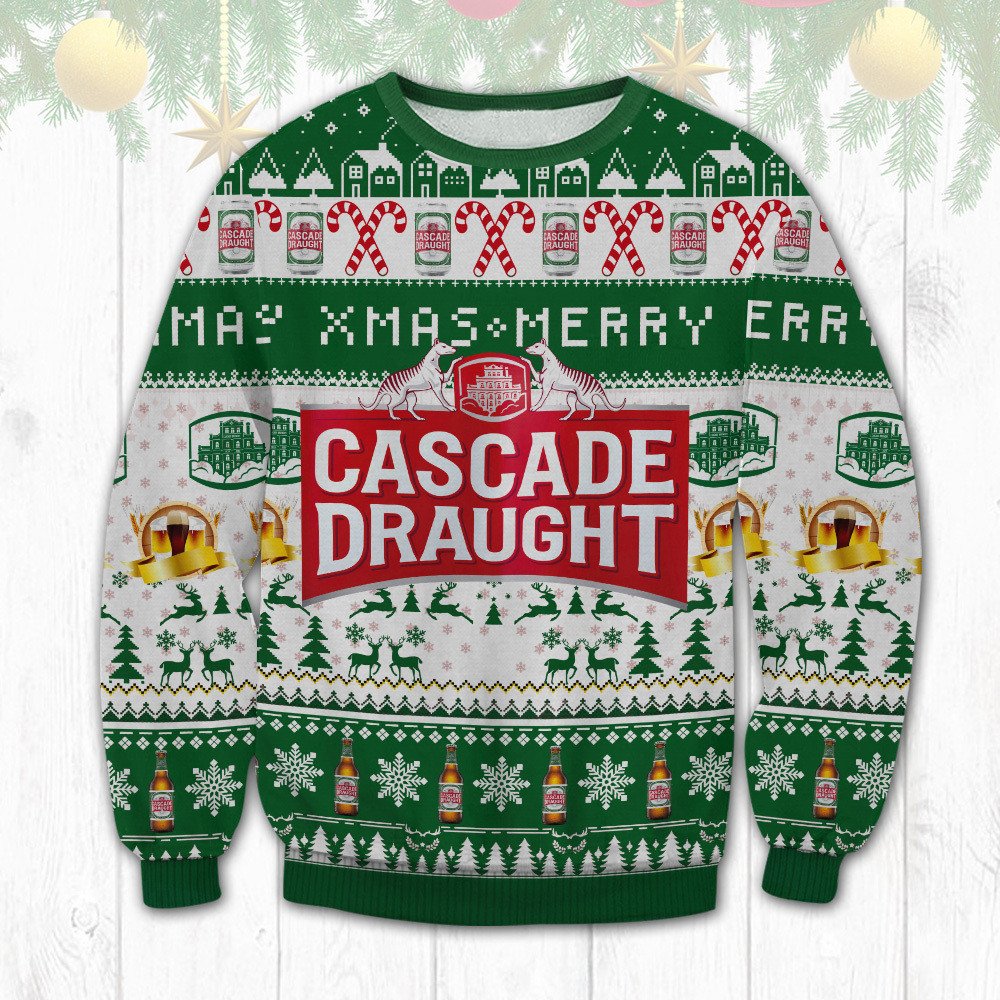 Cascade Draught Merry Xmas Chritsmas Ugly Sweater