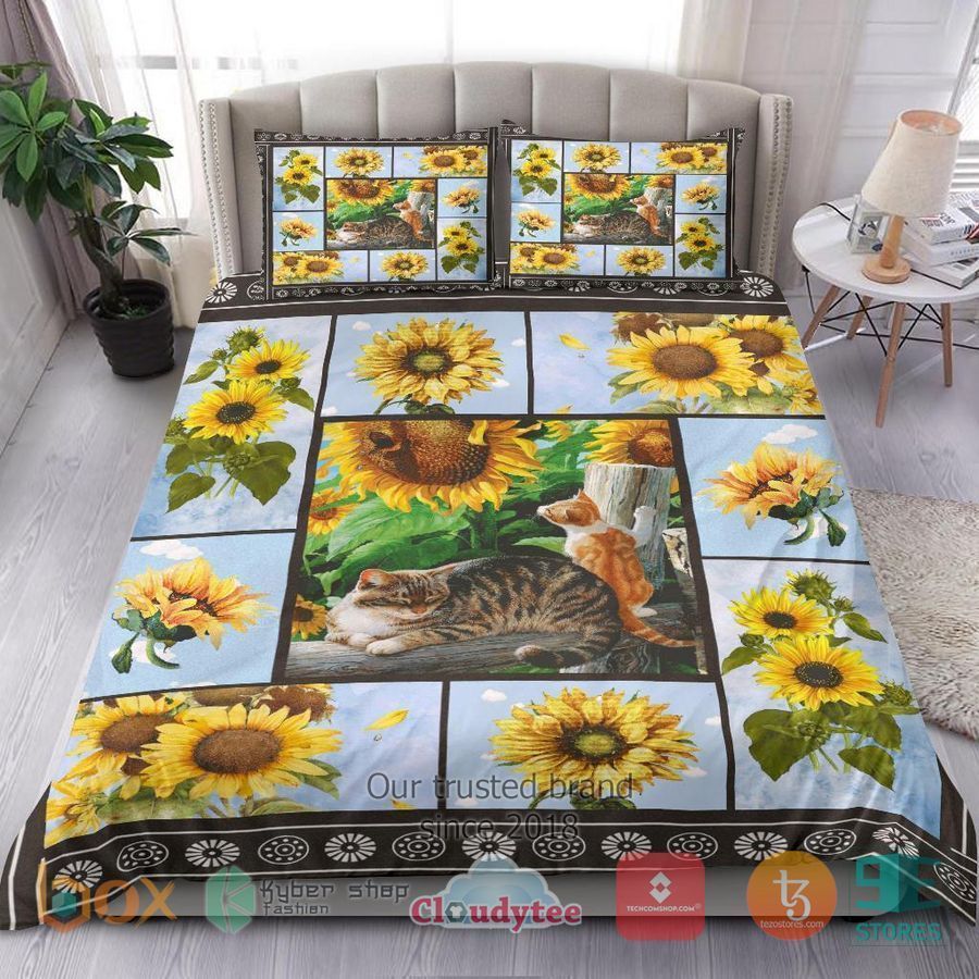Cat and Sunflower Bedding Set – LIMITED EDITION Set