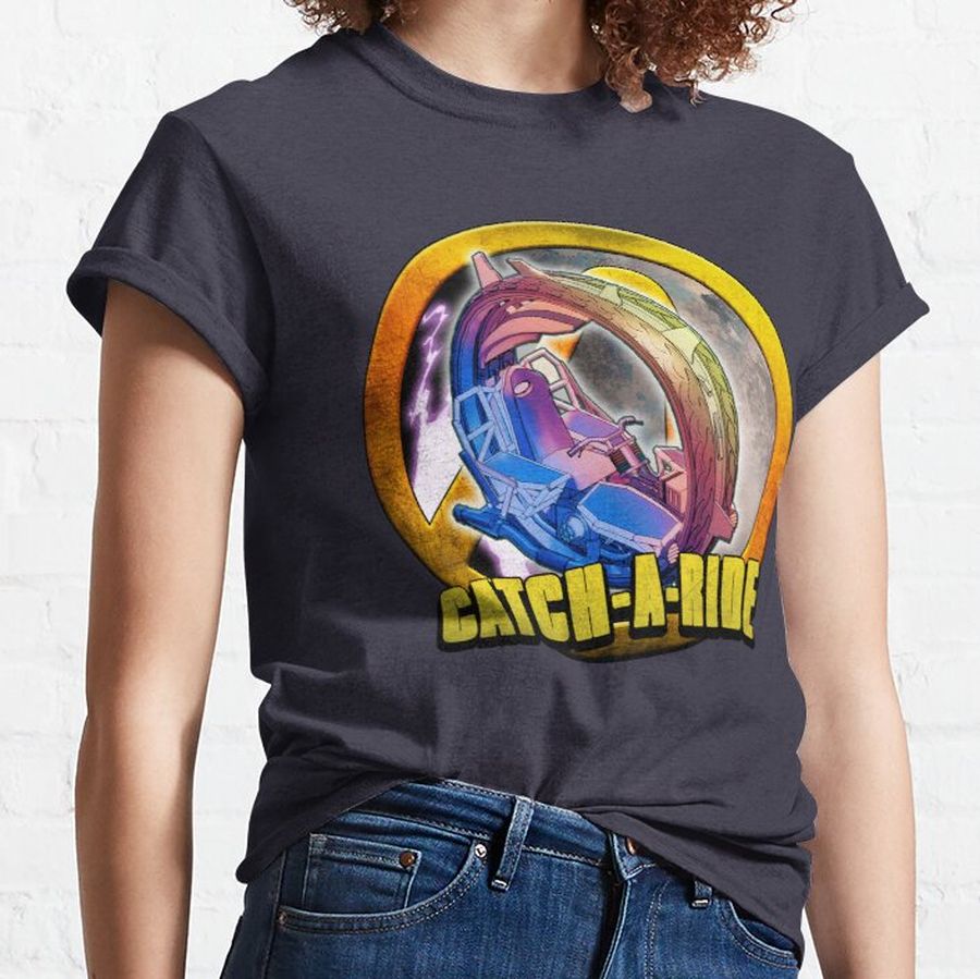 Catch-A-Ride to the Moon and Back - Cyclone Color Classic T-Shirt
