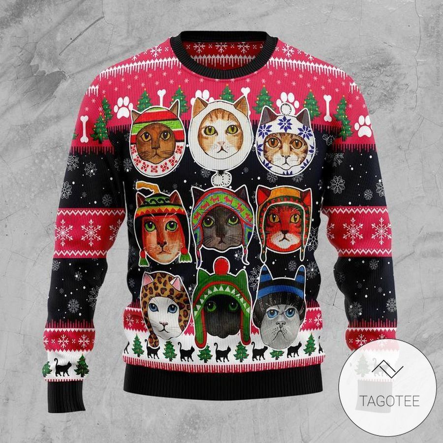 Cats In Winter Ugly Sweater