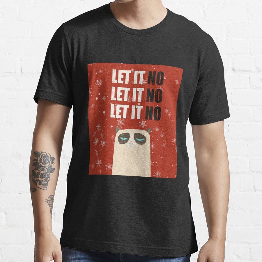 Cats Let It No Christmass on the naughty lít and i regret nothing Essential T-Shirt