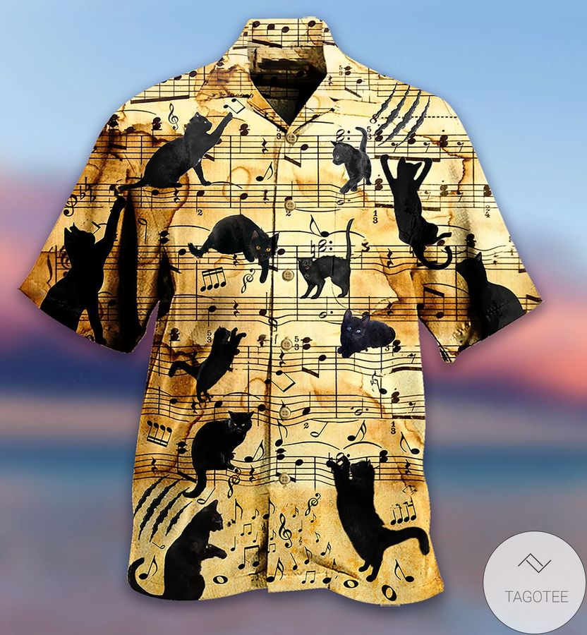 Cats Love Music Hawaiian Shirt