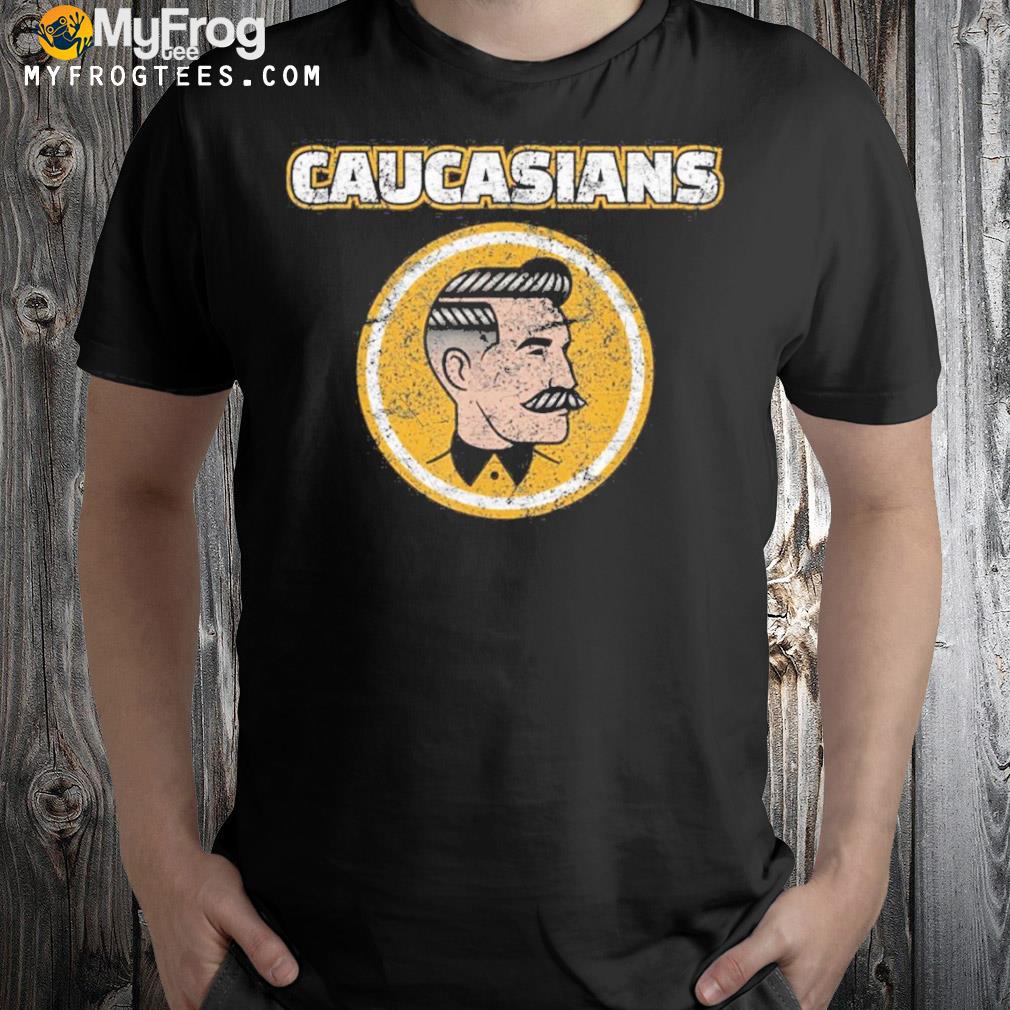 Caucasian Funny Vintage Caucasians Pride T-Shirt