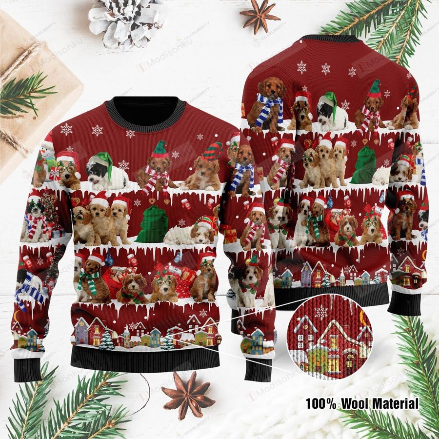 Cavoodle For Unisex Ugly Christmas Sweater, All Over Print Sweatshirt