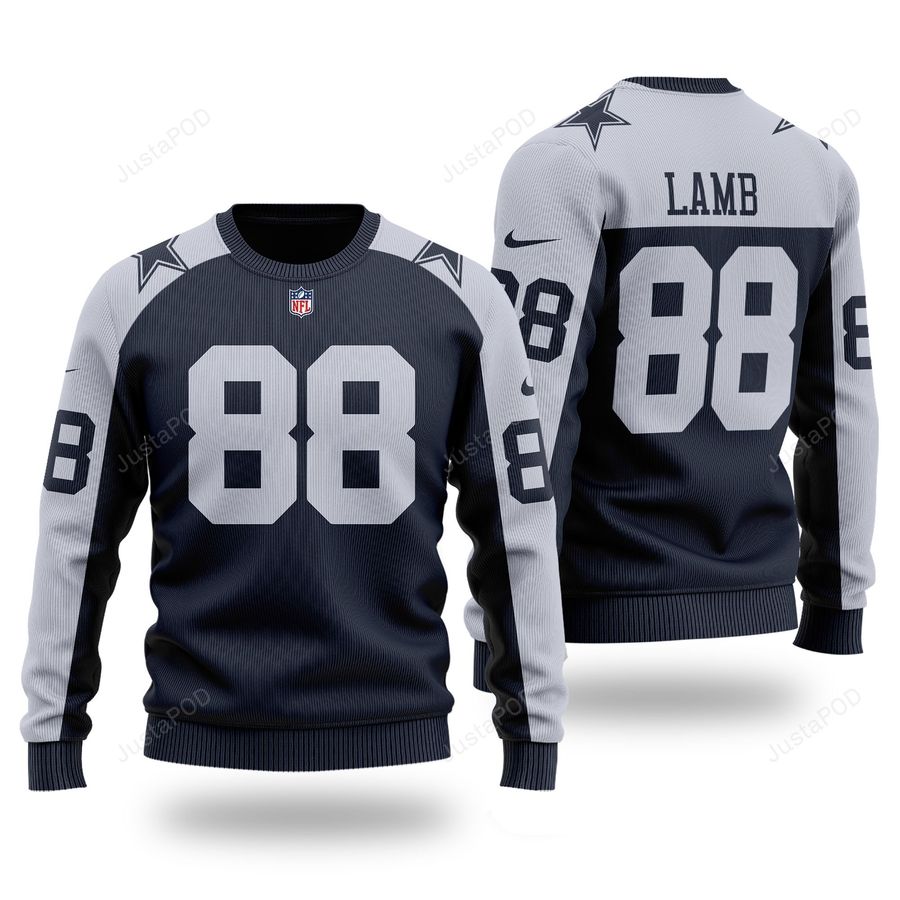 CeeDee Lamb 88 NFL Dallas Cowboys Ugly Christmas Sweater, All Over Print Sweatshirt, Ugly Sweater, Christmas Sweaters, Hoodie, Sweater
